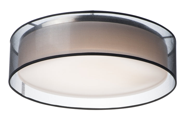 Prime LED Flush Mount 120-277V Black Organza