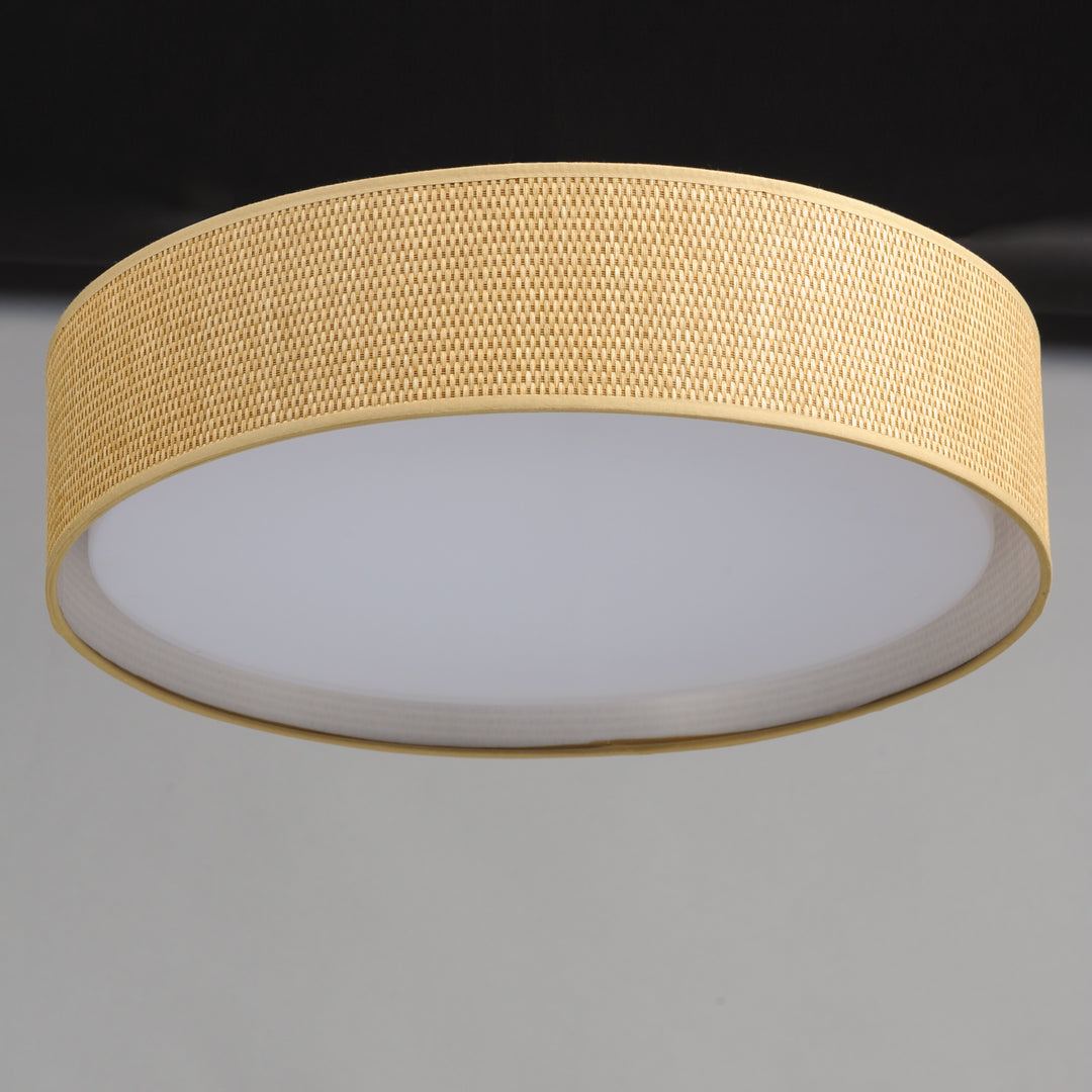 Prime LED Flush Mount 120-277V Grass Cloth alternate view