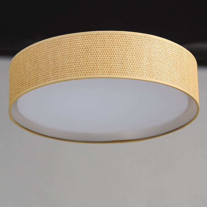 Prime LED Flush Mount 120-277V Grass Cloth alternate view