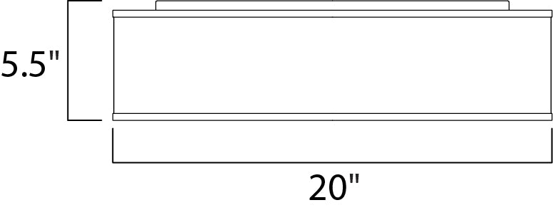 Prime LED Flush Mount 120-277V dimensions diagram