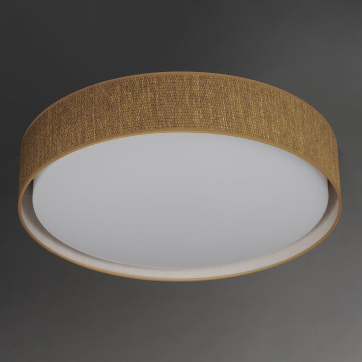 Prime LED Flush Mount 120-277V Grass Cloth alternate view