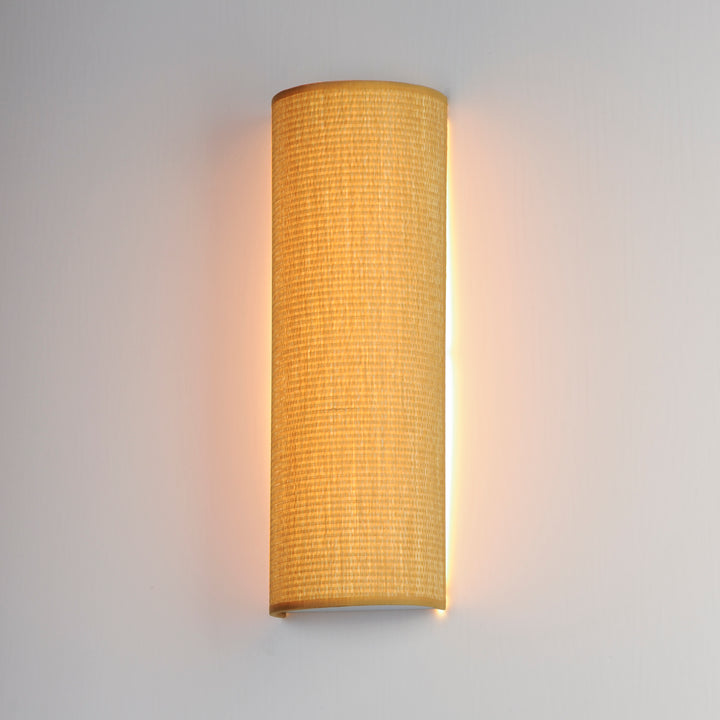 Prime 18" Tall LED Sconce 120-277 UNV Dim Grass Cloth alternate view