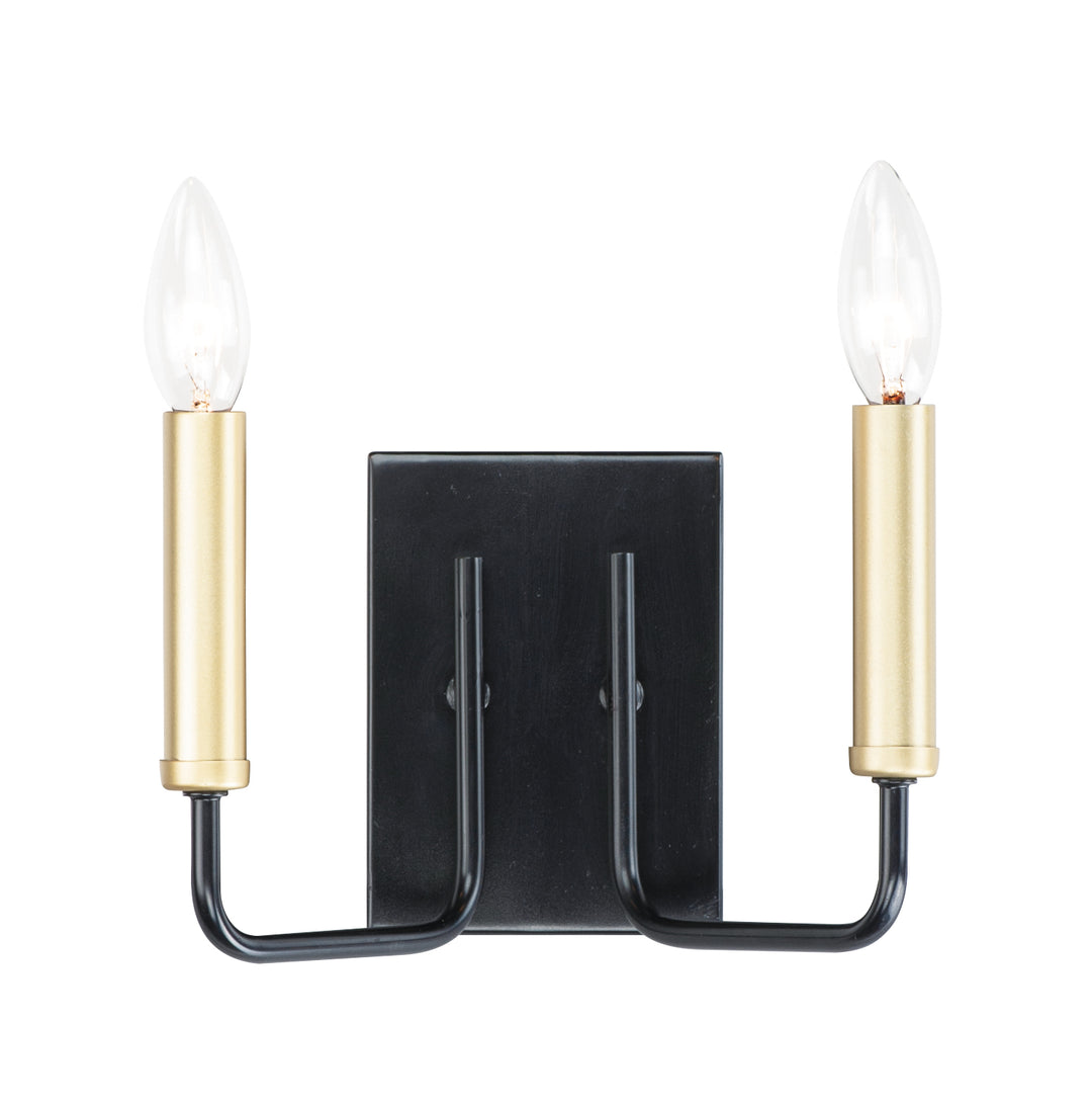 Sullivan 2-Light Bath Vanity Black / Gold