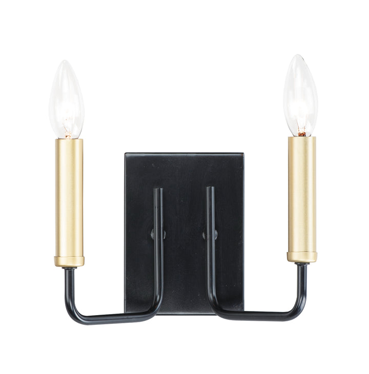 Sullivan 2-Light Bath Vanity Black / Gold