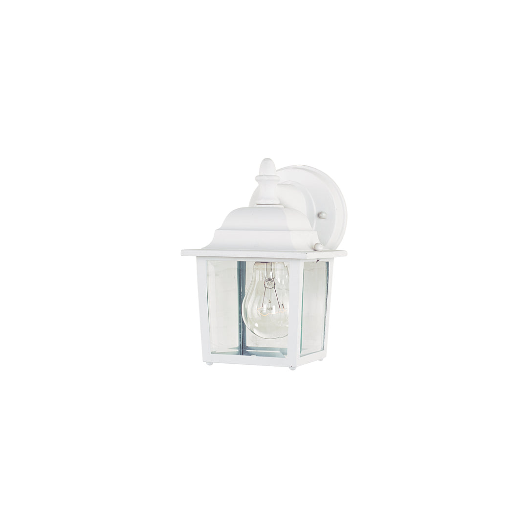 Builder Cast 1-Light Outdoor Wall Lantern White