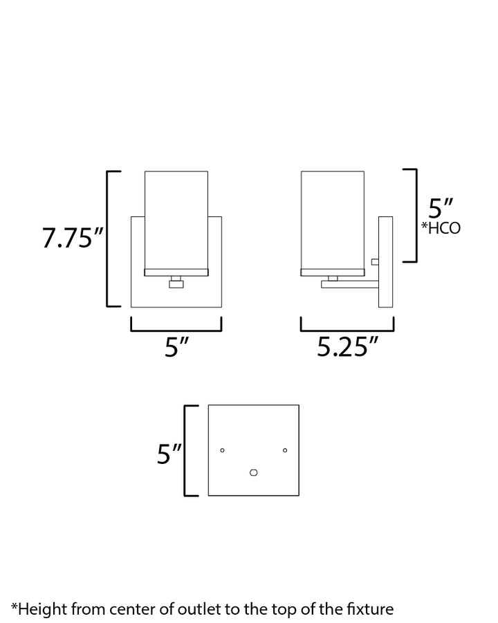 Lateral Bath Vanity dimensions diagram