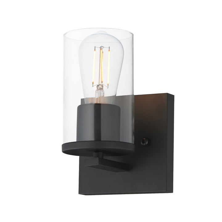 Lateral Bath Vanity Black