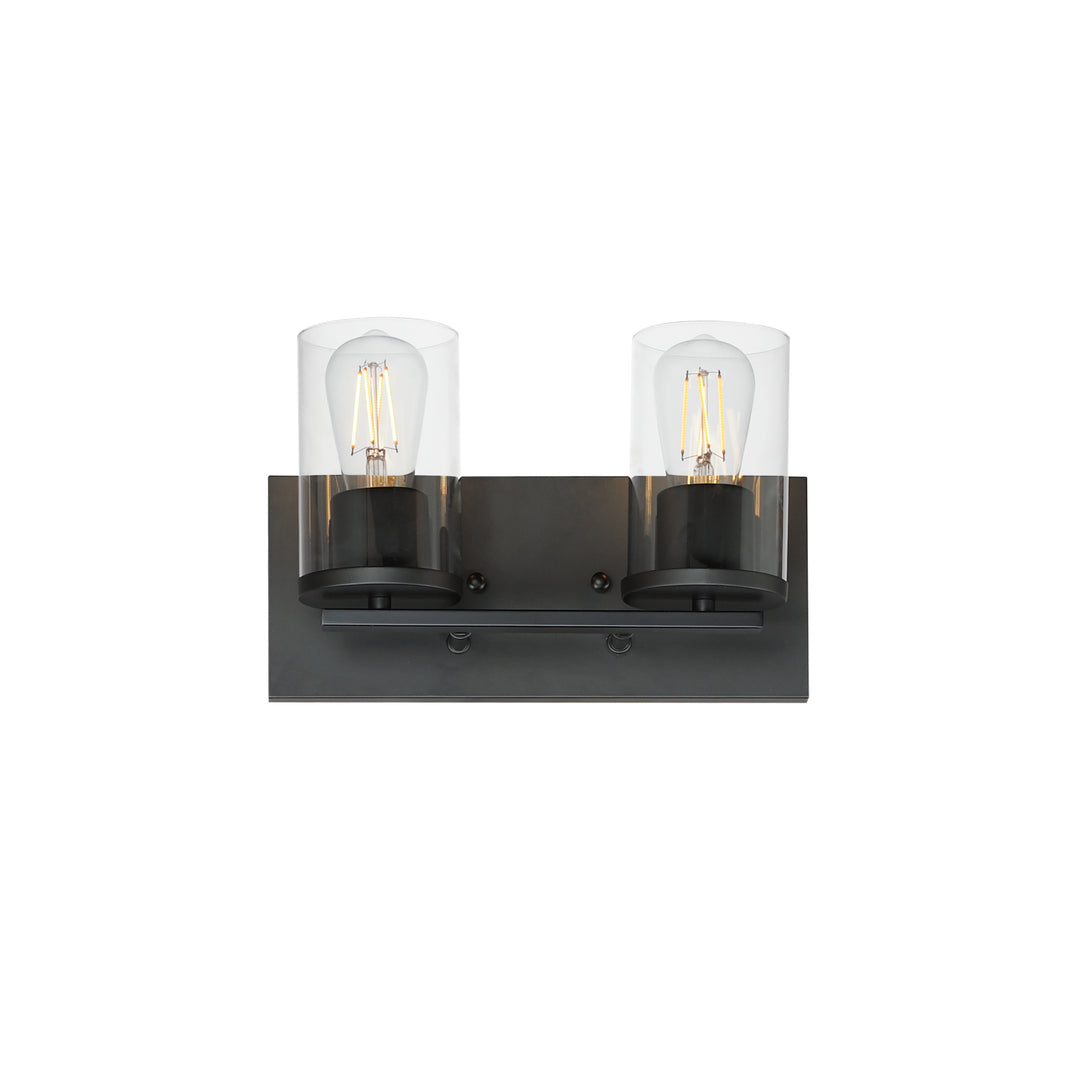 Lateral Bath Vanity Black