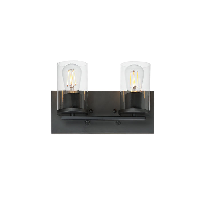 Lateral Bath Vanity Black