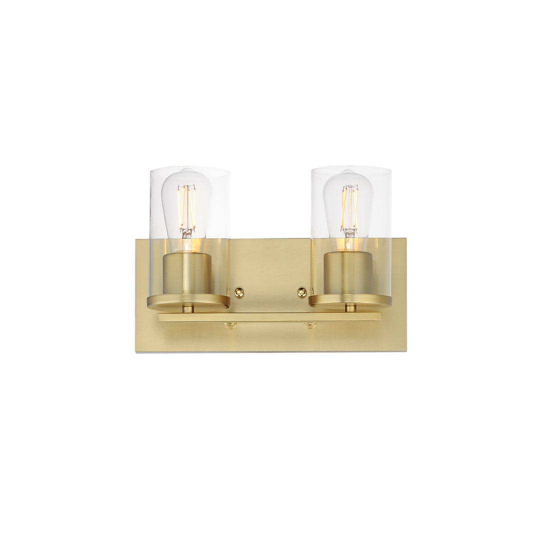 Lateral Bath Vanity Satin Brass