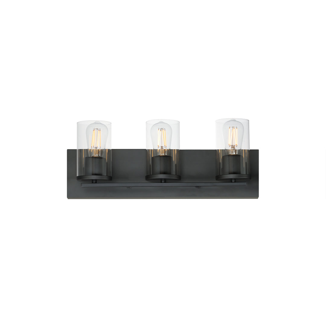 Lateral Bath Vanity Black