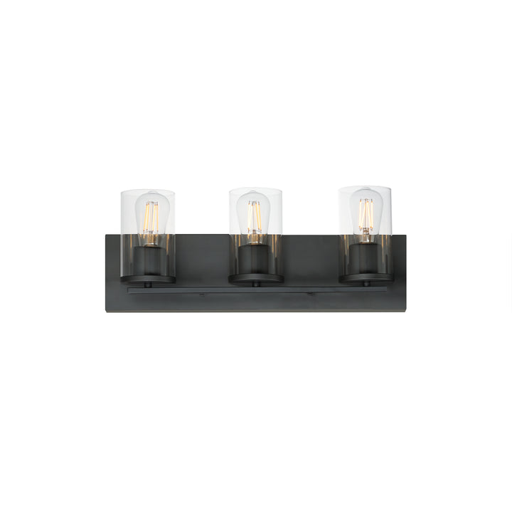 Lateral Bath Vanity Black