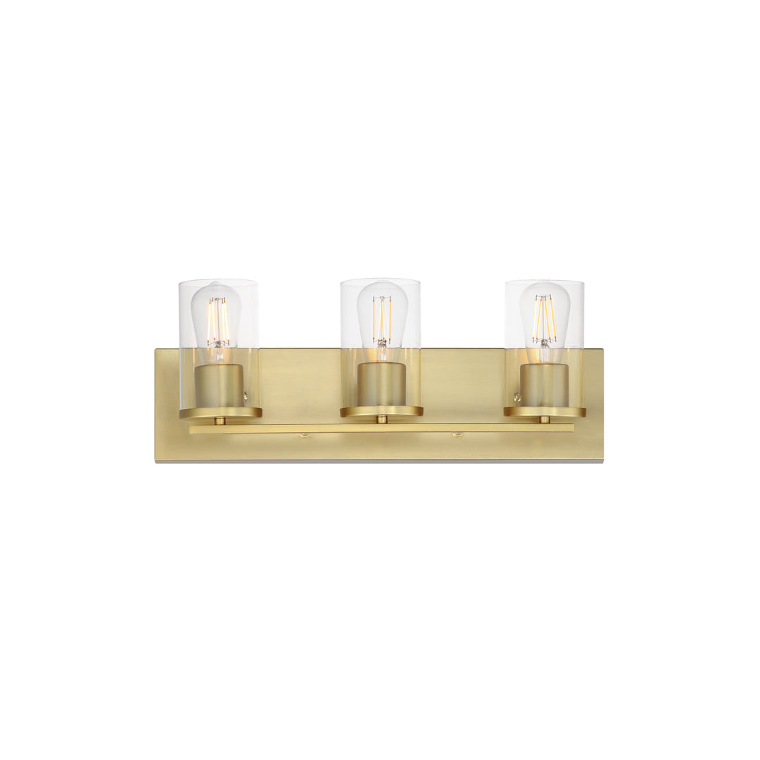 Lateral Bath Vanity Satin Brass
