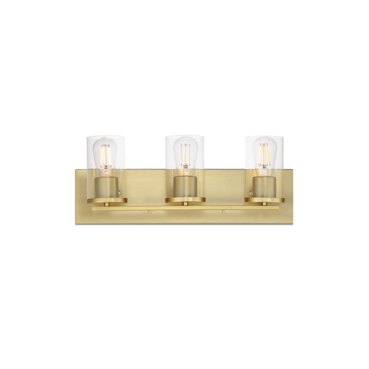 Lateral Bath Vanity Satin Brass