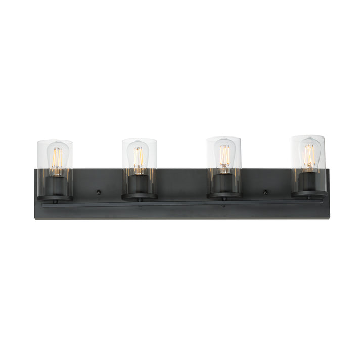 Lateral Bath Vanity Black