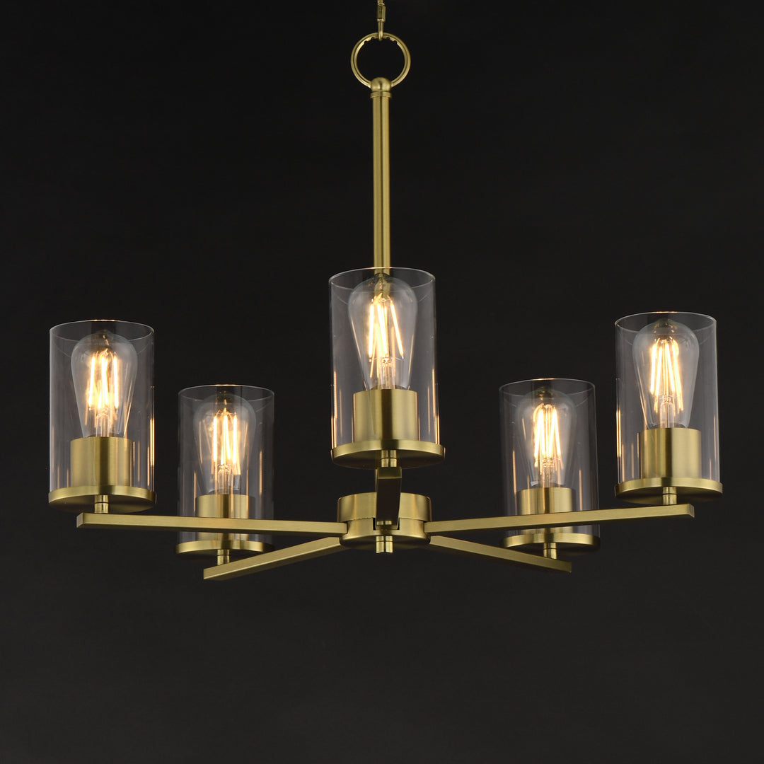 Lateral Chandelier Satin Brass (CLSBR) alternate view