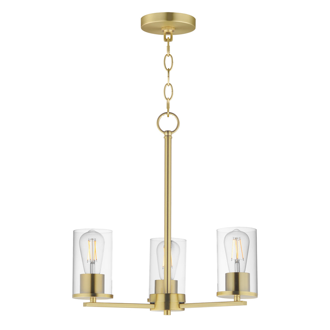 Lateral Chandelier Satin Brass (CLSBR)