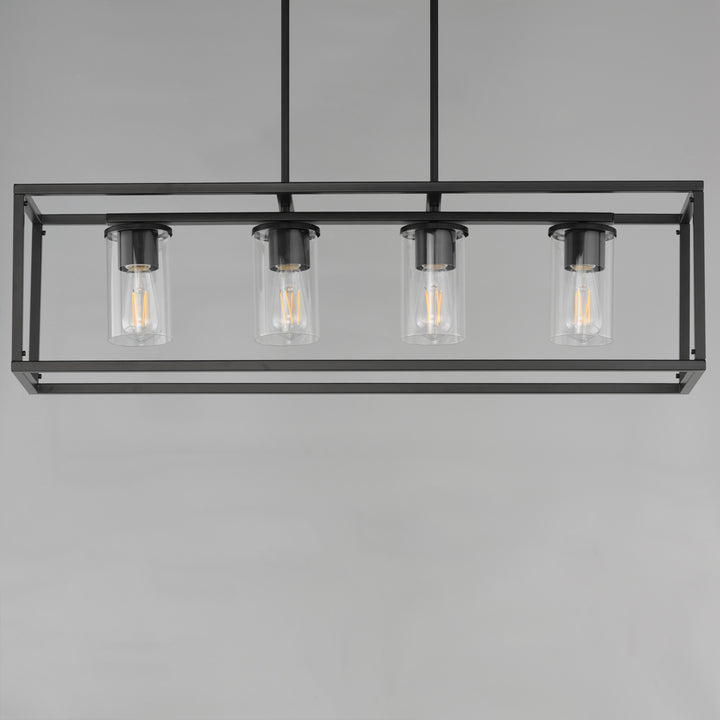 Lateral 4-Light Linear Pendant Black (CLBK) alternate view
