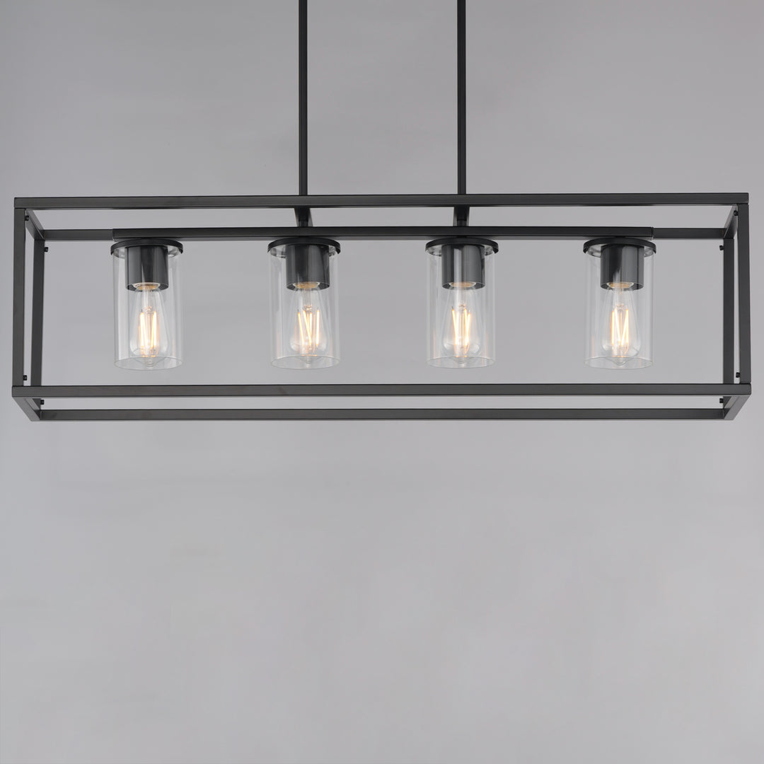 Lateral 4-Light Linear Pendant Black (CLBK) alternate view
