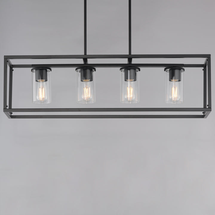 Lateral 4-Light Linear Pendant Black (CLBK) alternate view