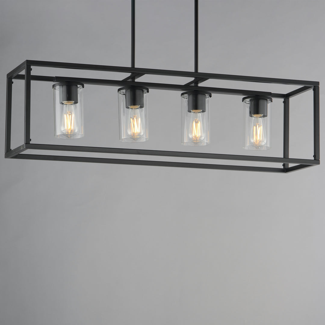 Lateral 4-Light Linear Pendant Black (CLBK) alternate view