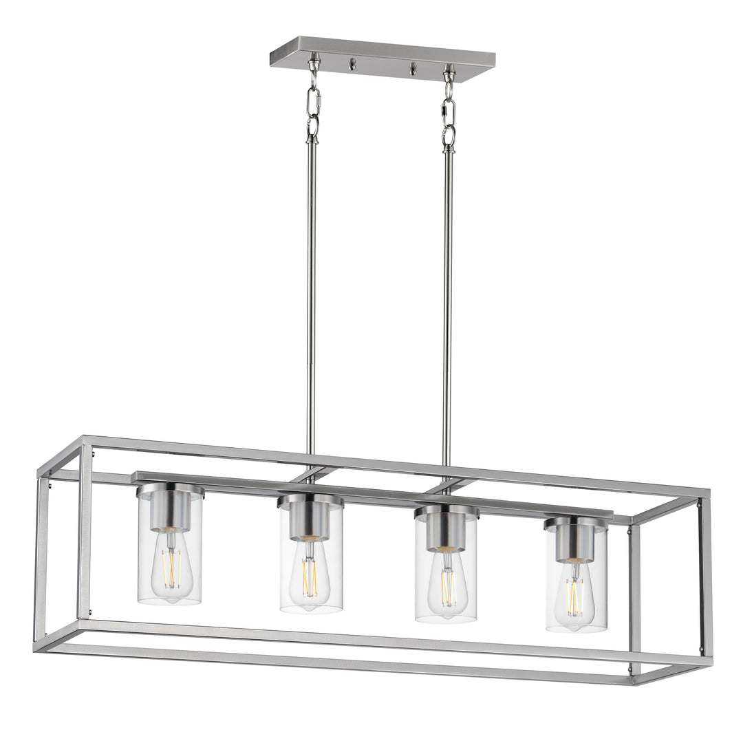 Lateral 4-Light Linear Pendant Satin Nickel (CLSN)