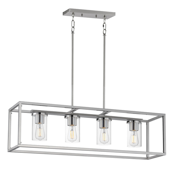 Lateral 4-Light Linear Pendant Satin Nickel (CLSN)