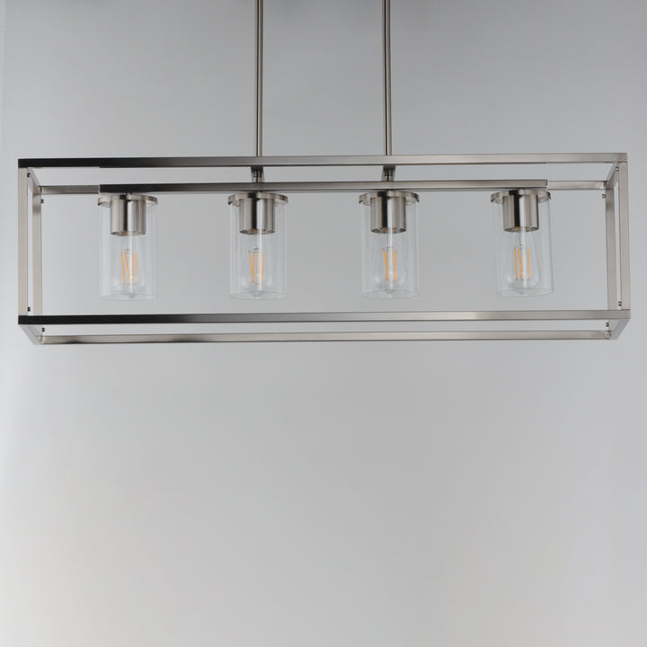 Lateral 4-Light Linear Pendant Satin Nickel (CLSN) alternate view