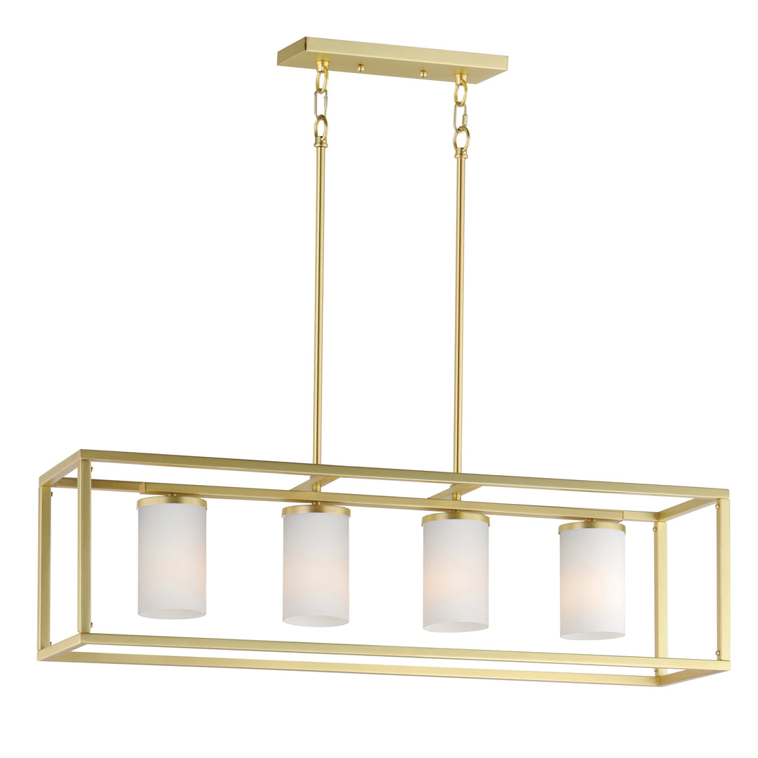 Lateral 4-Light Linear Pendant Satin Brass (SWSBR)
