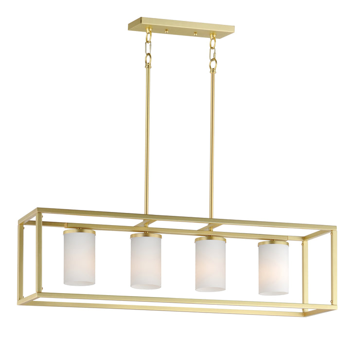 Lateral 4-Light Linear Pendant Satin Brass (SWSBR)