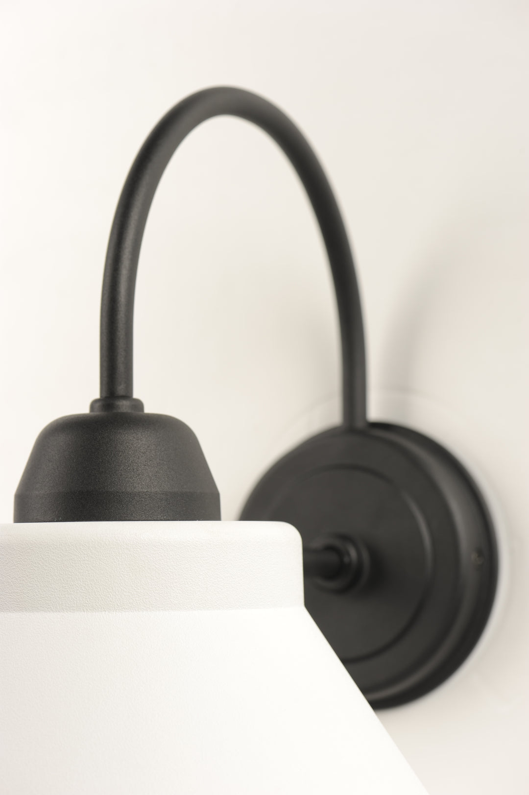 Jetty 1-Light Outdoor Wall Sconce White / Black alternate view