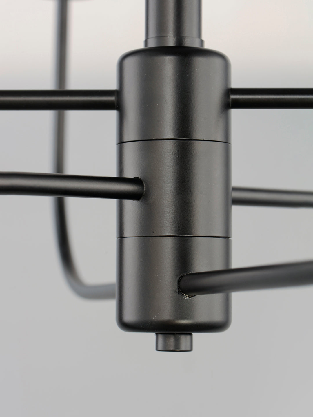 Wesley 6-Light Chandelier Black / Satin Nickel alternate view