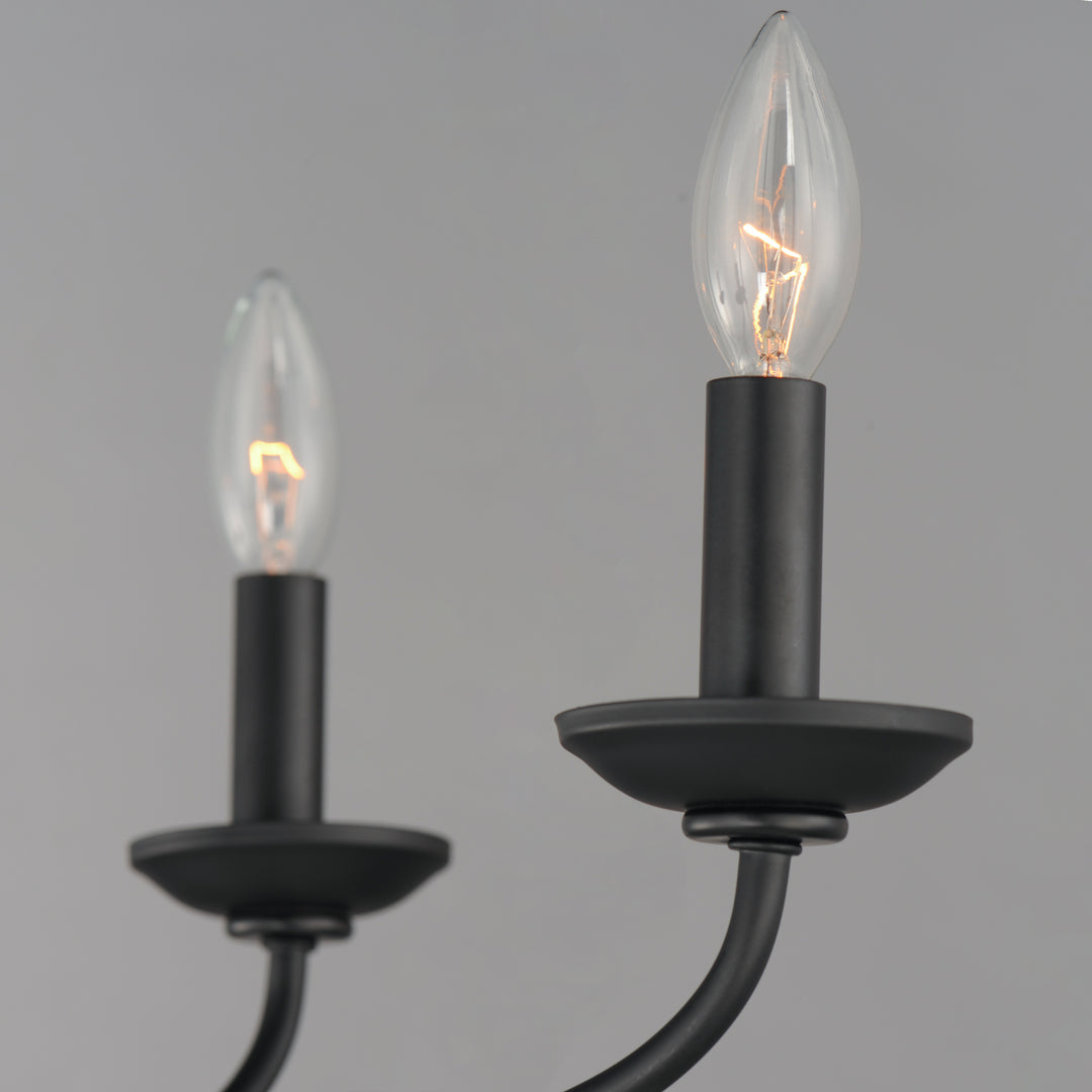Logan Candle Chandelier Black alternate view