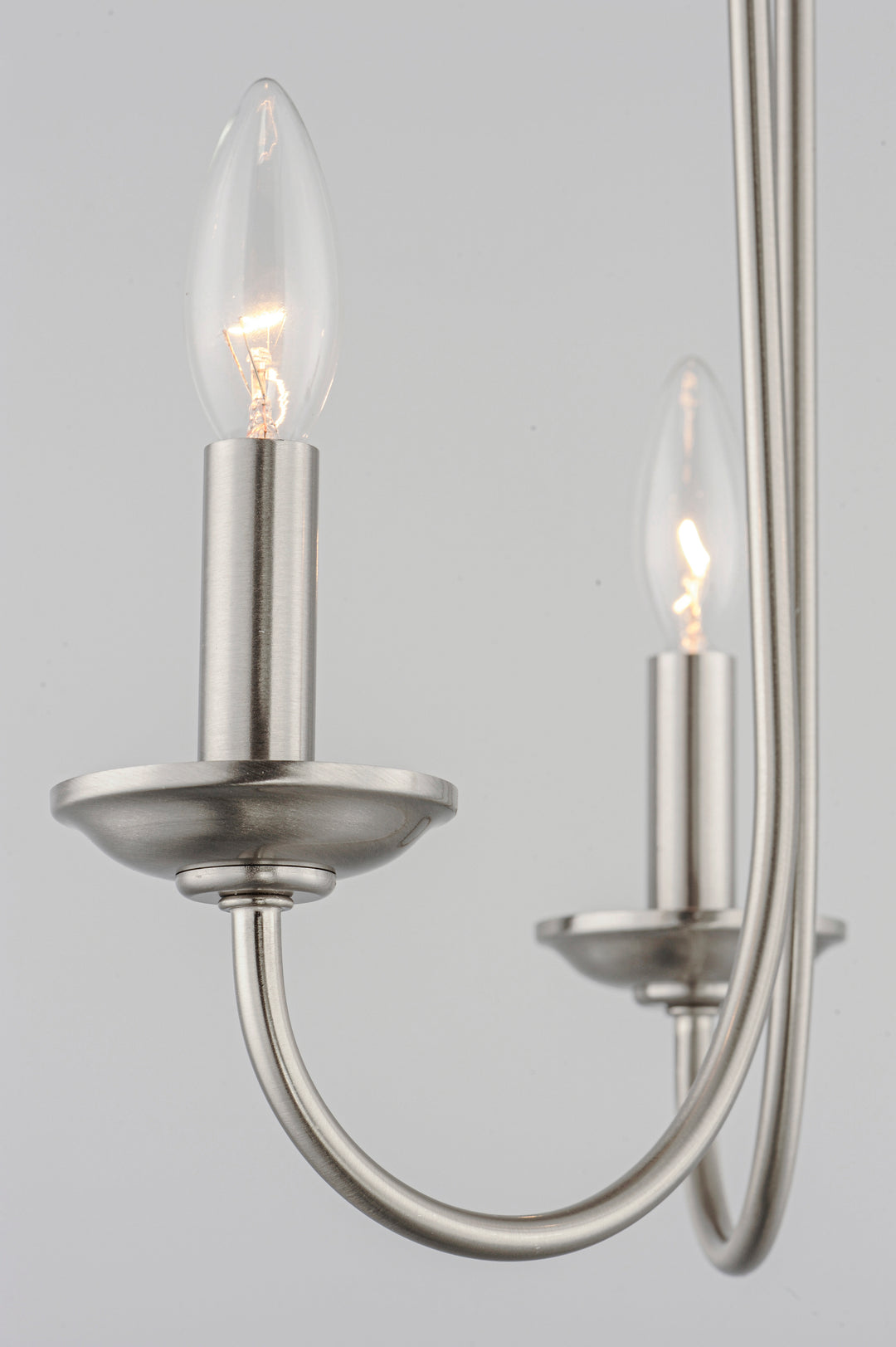 Logan Candle Chandelier Satin Nickel alternate view