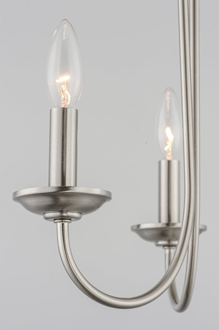 Logan Candle Chandelier Satin Nickel alternate view