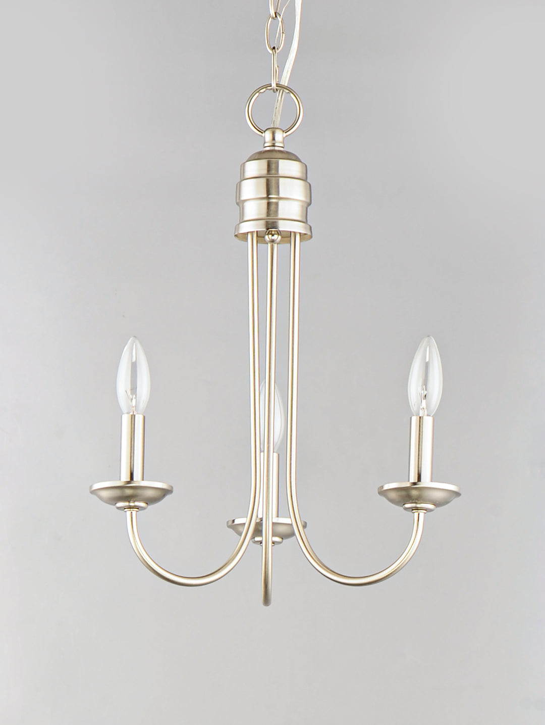Logan Candle Chandelier Satin Nickel alternate view