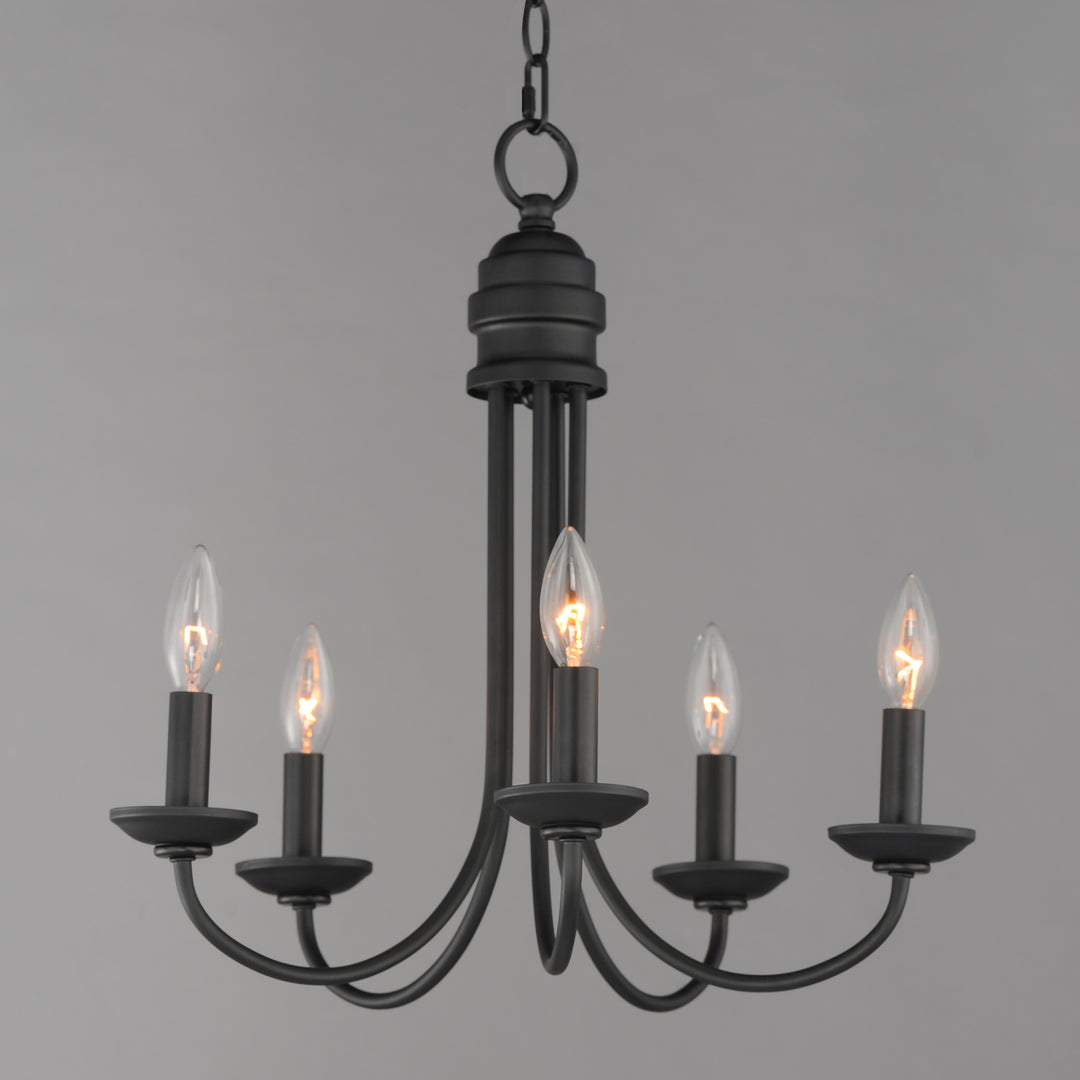 Logan Candle Chandelier Black alternate view