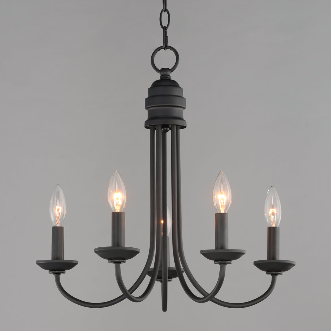 Logan Candle Chandelier Black alternate view