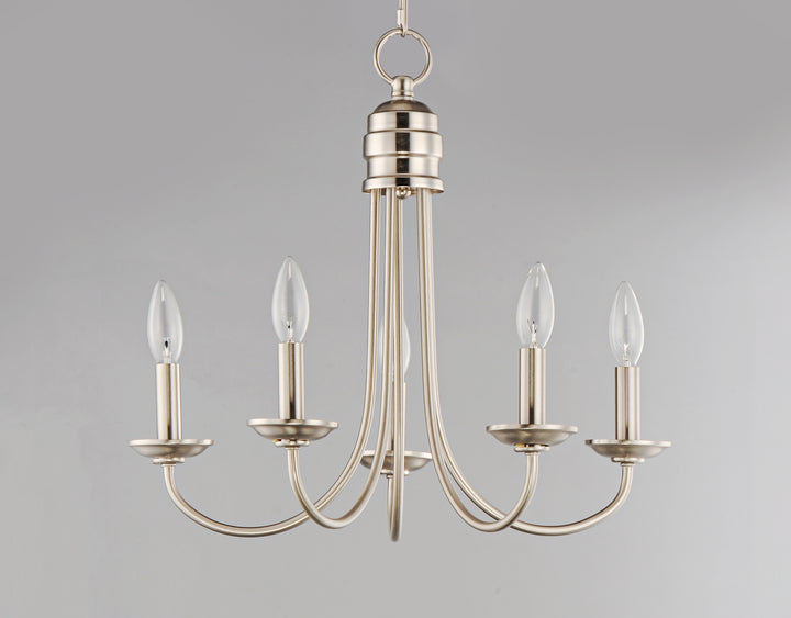 Logan Candle Chandelier Satin Nickel alternate view