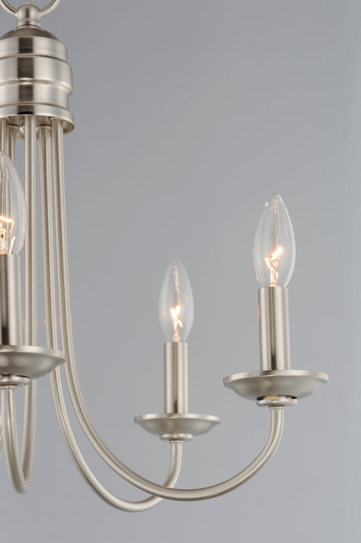 Logan Candle Chandelier Satin Nickel alternate view