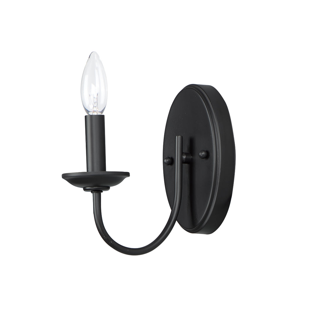 Logan 1-Light Wall Sconce Black