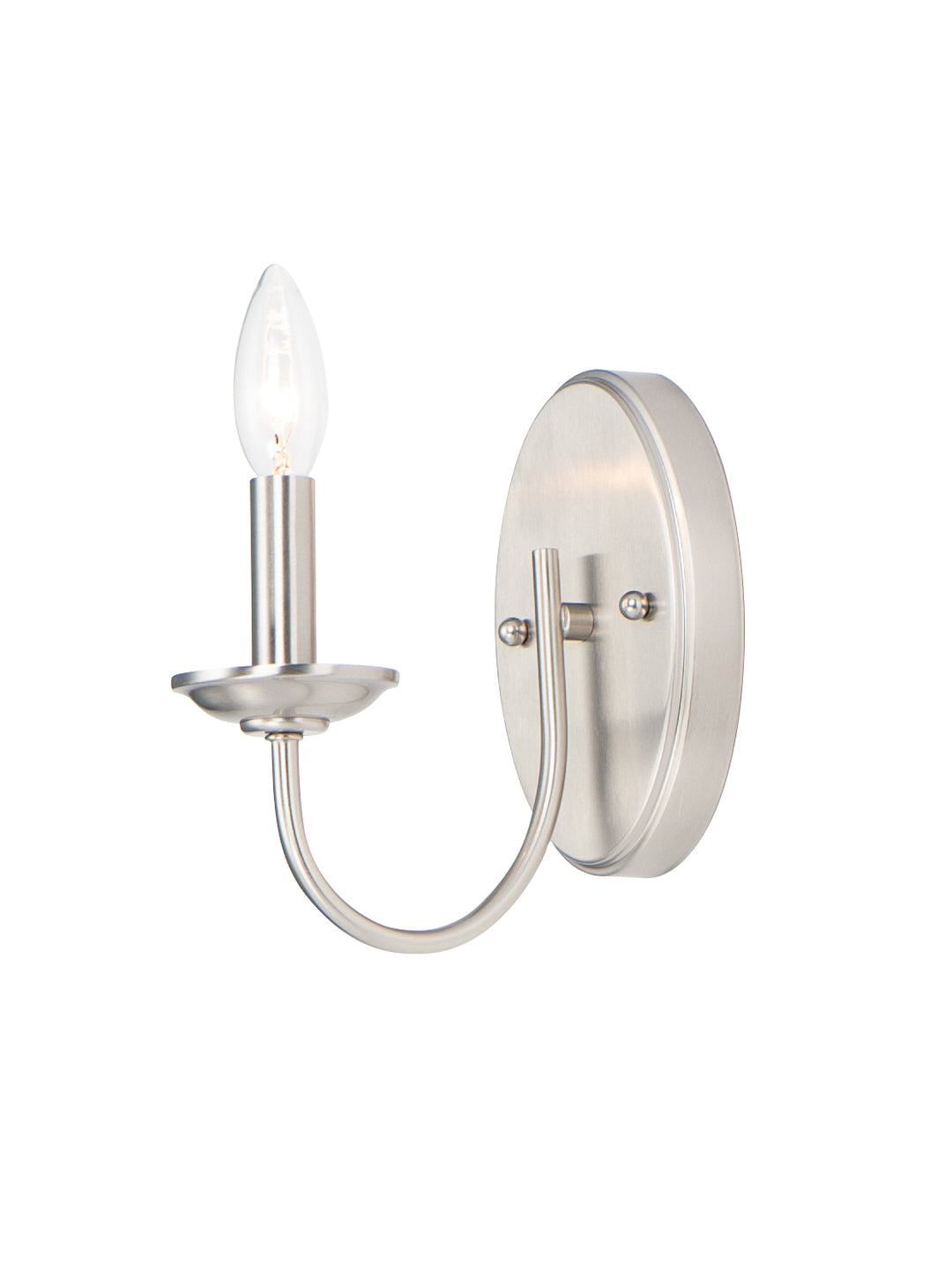 Logan 1-Light Wall Sconce Satin Nickel