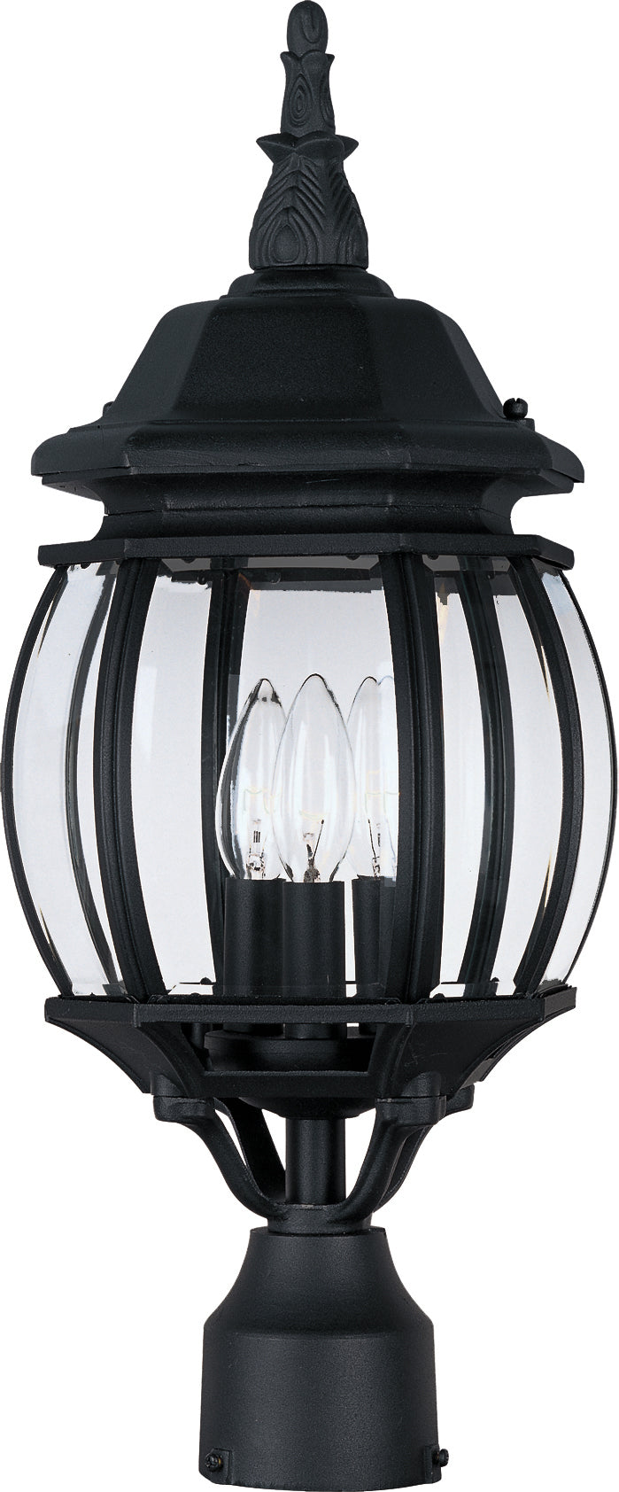 Crown Hill Outdoor Pole/Post Lantern Black