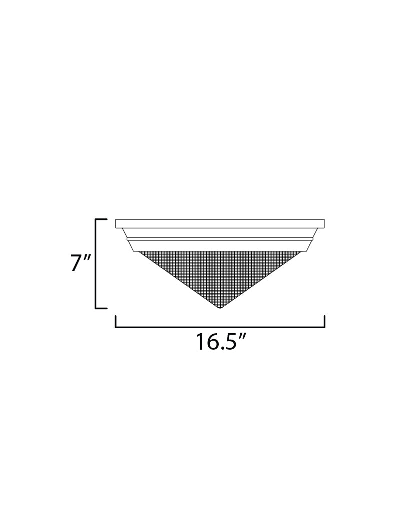 Hargreaves Flush Mount dimensions diagram