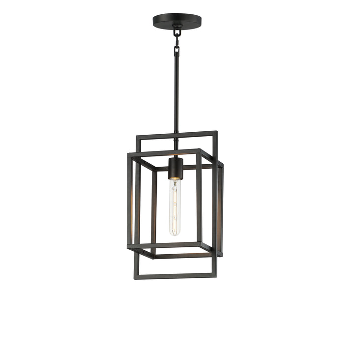Gridline Single Pendant Black