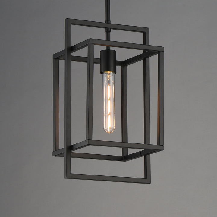 Gridline Single Pendant Black alternate view