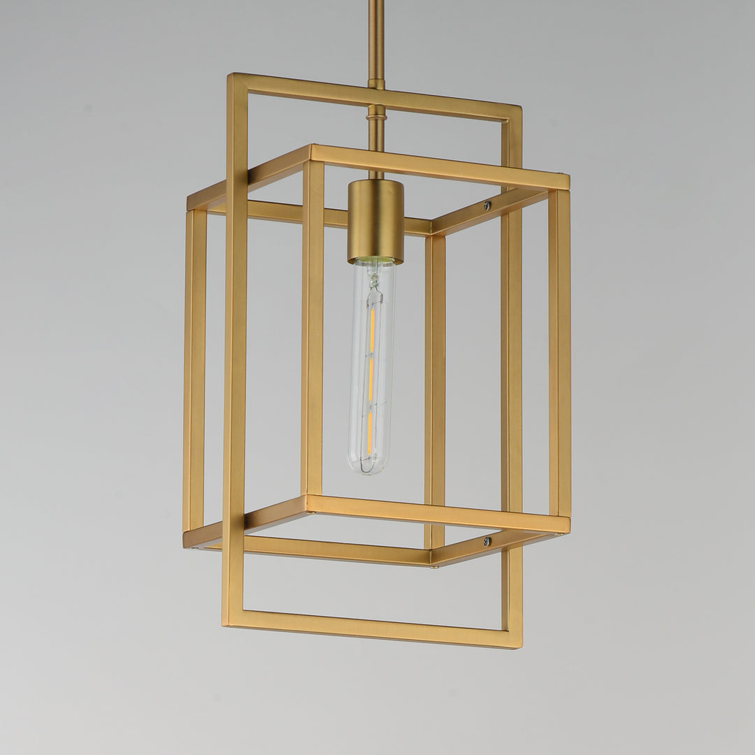 Gridline Single Pendant Natural Aged Brass alternate view