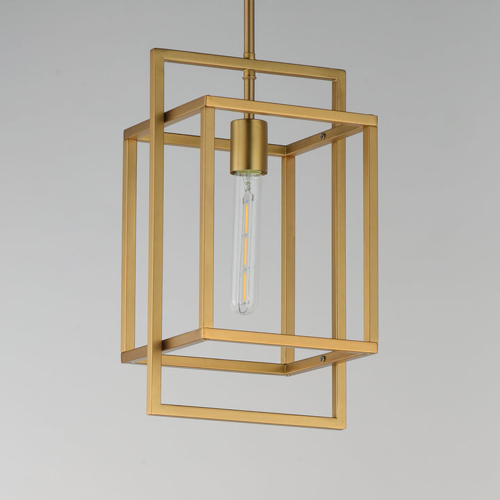 Gridline Single Pendant Natural Aged Brass alternate view