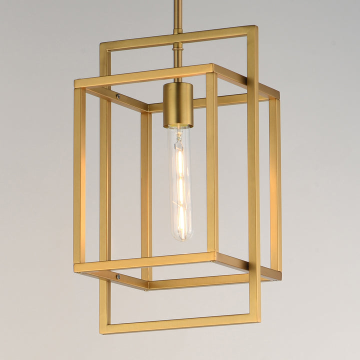 Gridline Single Pendant Natural Aged Brass alternate view