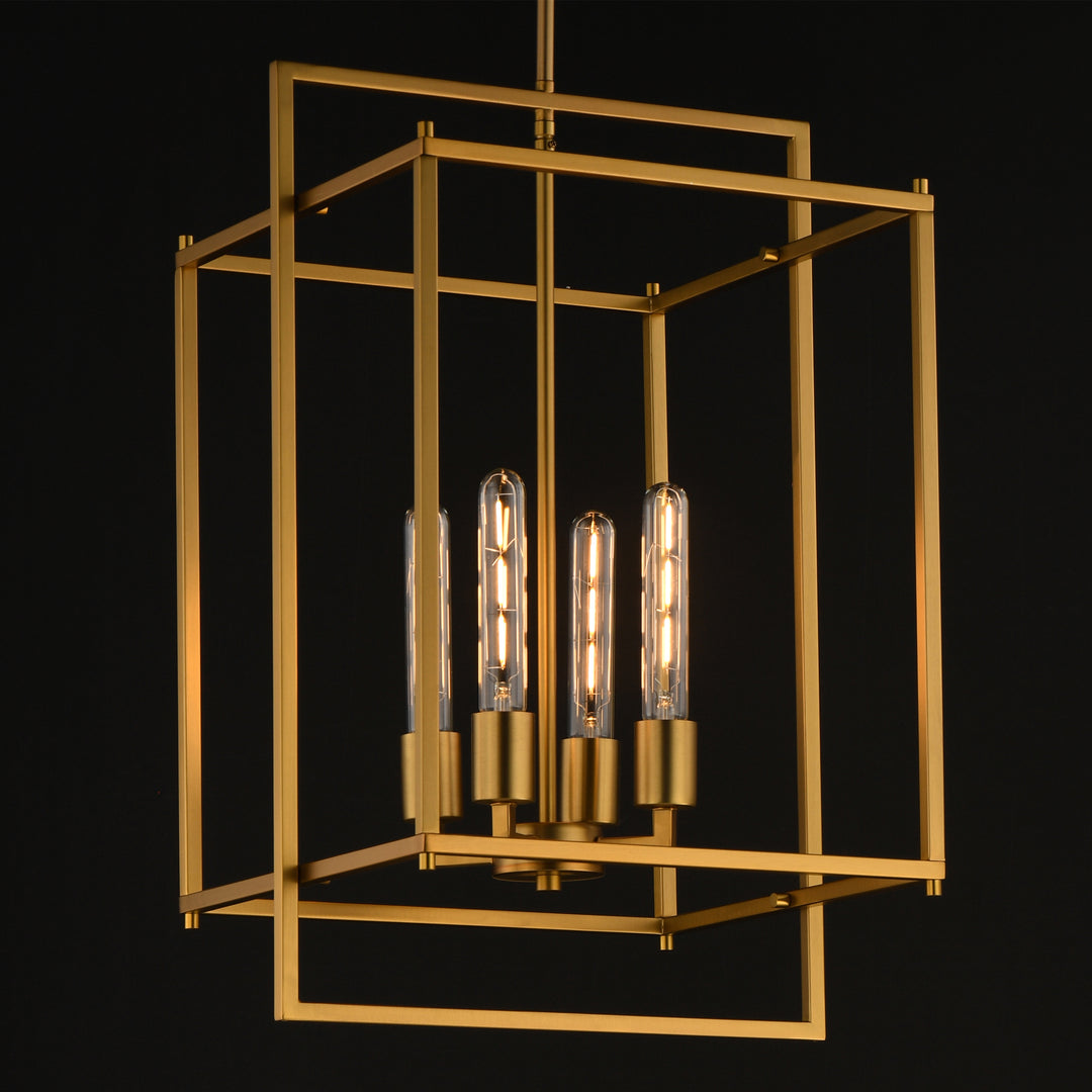 Gridline Large Pendant Natural Aged Brass alternate view